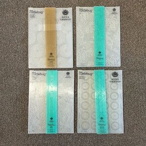 Anna Griffin Embossing Folders Lot Of 4